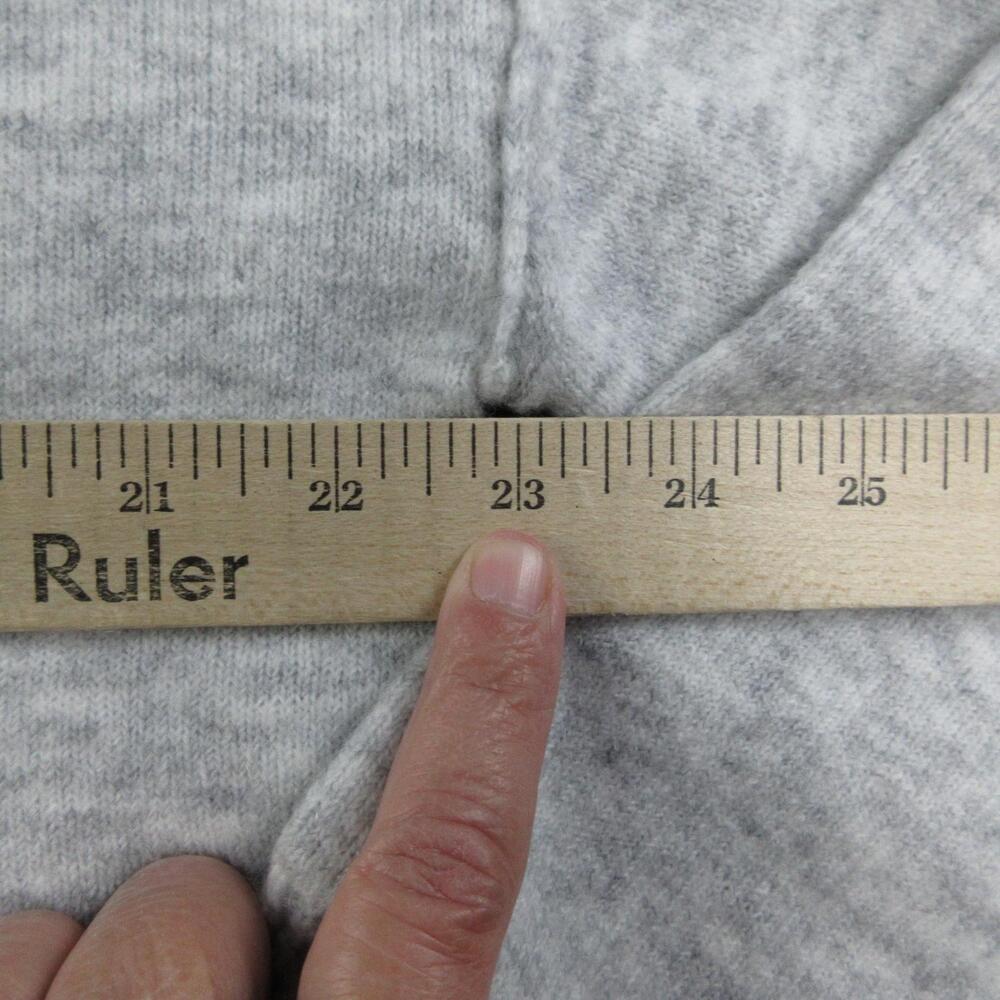 Nuuds Sweater Womens XS Gray Pullover Tight-Knit Stretch Relaxed Fit Crewneck - Picture 3 of 10